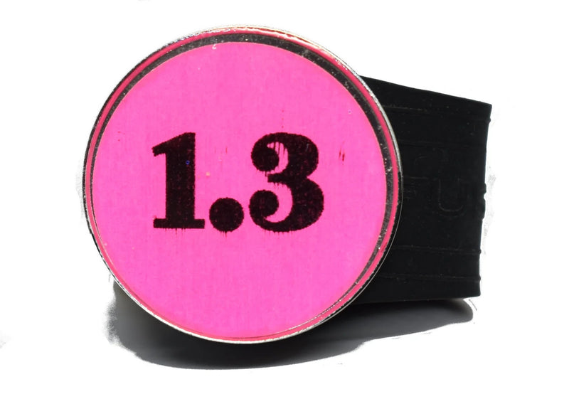 Load image into Gallery viewer, USGA Golf Rule 1.3 Ball Marker (Pink coin) on a Black InfusenClip™
