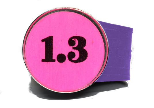 USGA Golf Rule 1.3 Ball Marker (Pink coin) on a Purple InfusenClip™