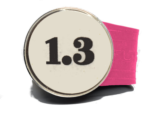 USGA Golf Rule 1.3 Ball Marker (White coin) on a Pink InfusenClip™