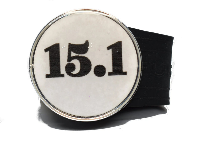 Load image into Gallery viewer, USGA Golf Rule 15.1 Ball Marker (White coin) on a Black InfusenClip™
