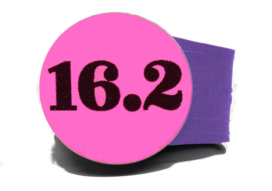 USGA Golf Rule 16.2 Ball Marker (Pink coin) on a Purple InfusenClip™