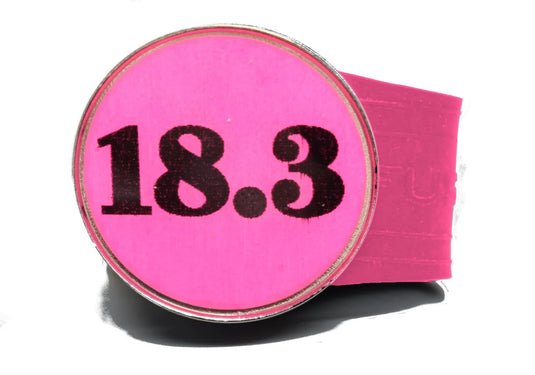USGA Golf Rule 18.3 Ball Marker (Pink coin) on a Pink InfusenClip™