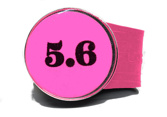 USGA Golf Rule 5.6 Ball Marker (Pink coin) on a Pink InfusenClip™