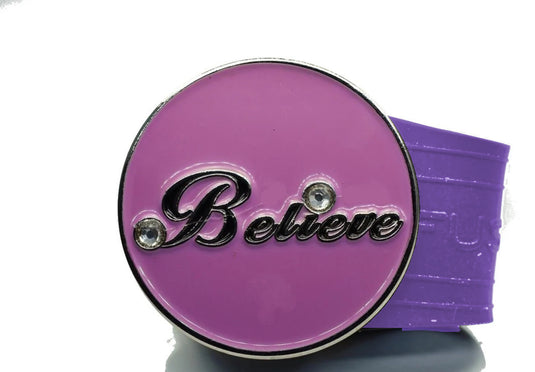 Believe golf ball marker on a Purple InfusenClip™