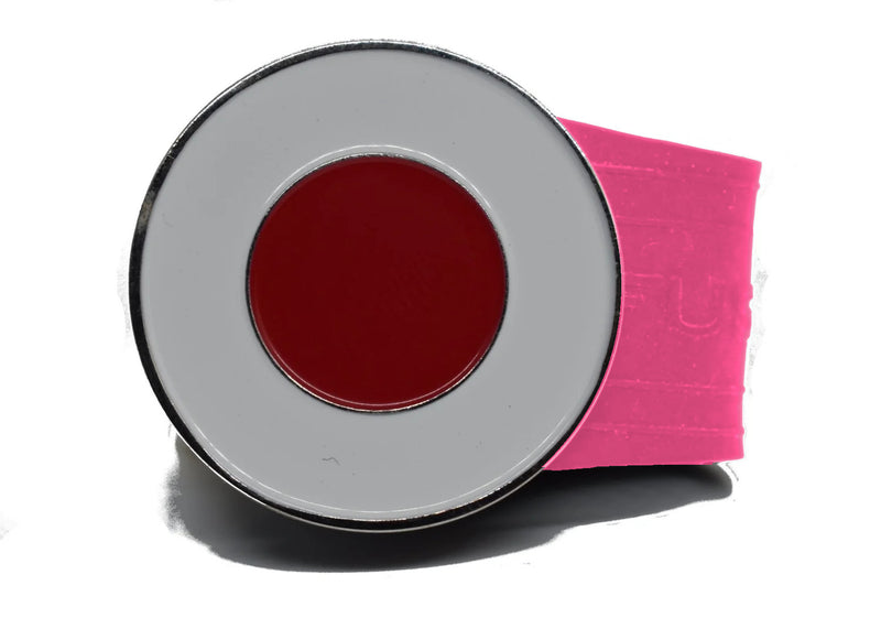 Load image into Gallery viewer, Japanese Flag golf ball marker on a Pink InfusenClip™
