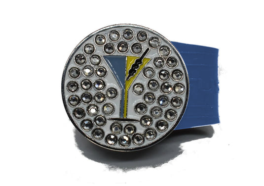 Martini golf ball marker on a Blue InfusenClip™