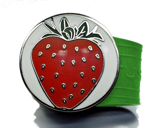 Strawberry golf ball marker on a Green InfusenClip™