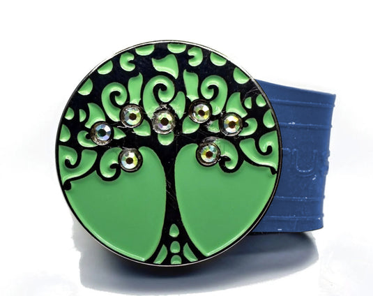 Tree golf ball marker on a Blue InfusenClip™