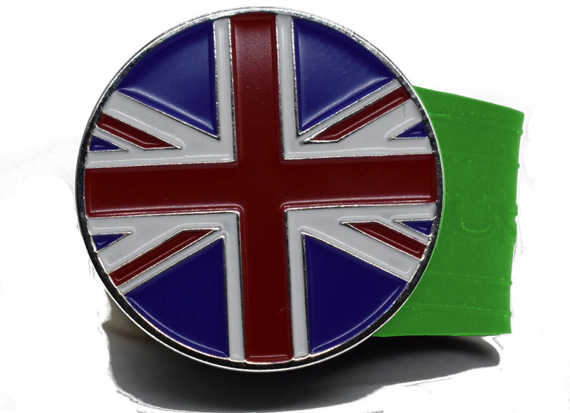 Load image into Gallery viewer, United Kingdom Flag golf ball marker on a Green InfusenClip™
